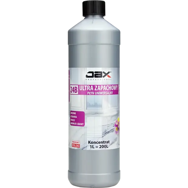 JAX Płyn uniwersalny kwiatowy 24B 1L ultra zapachowy