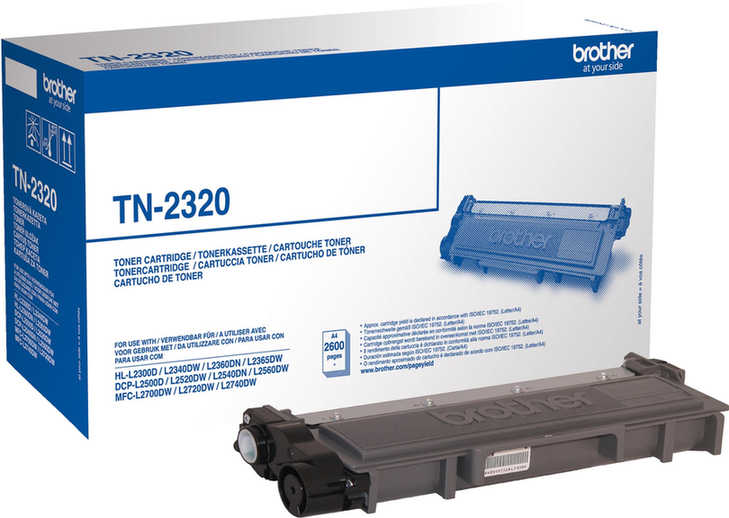 Toner Brother TN-2320 czarny w opakowaniu producenta z kartridżem