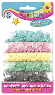 Cekiny Kółka MIX 5 x 5 kol ASTRA