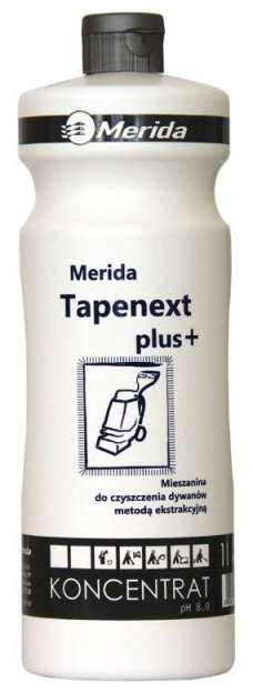 TAPENEXT PLUS 1L do wykładzin dywanowych Merida Tapenext plus 1L koncentrat do czyszczenia wykładzin dywanowych metoda ekstrakcyjna