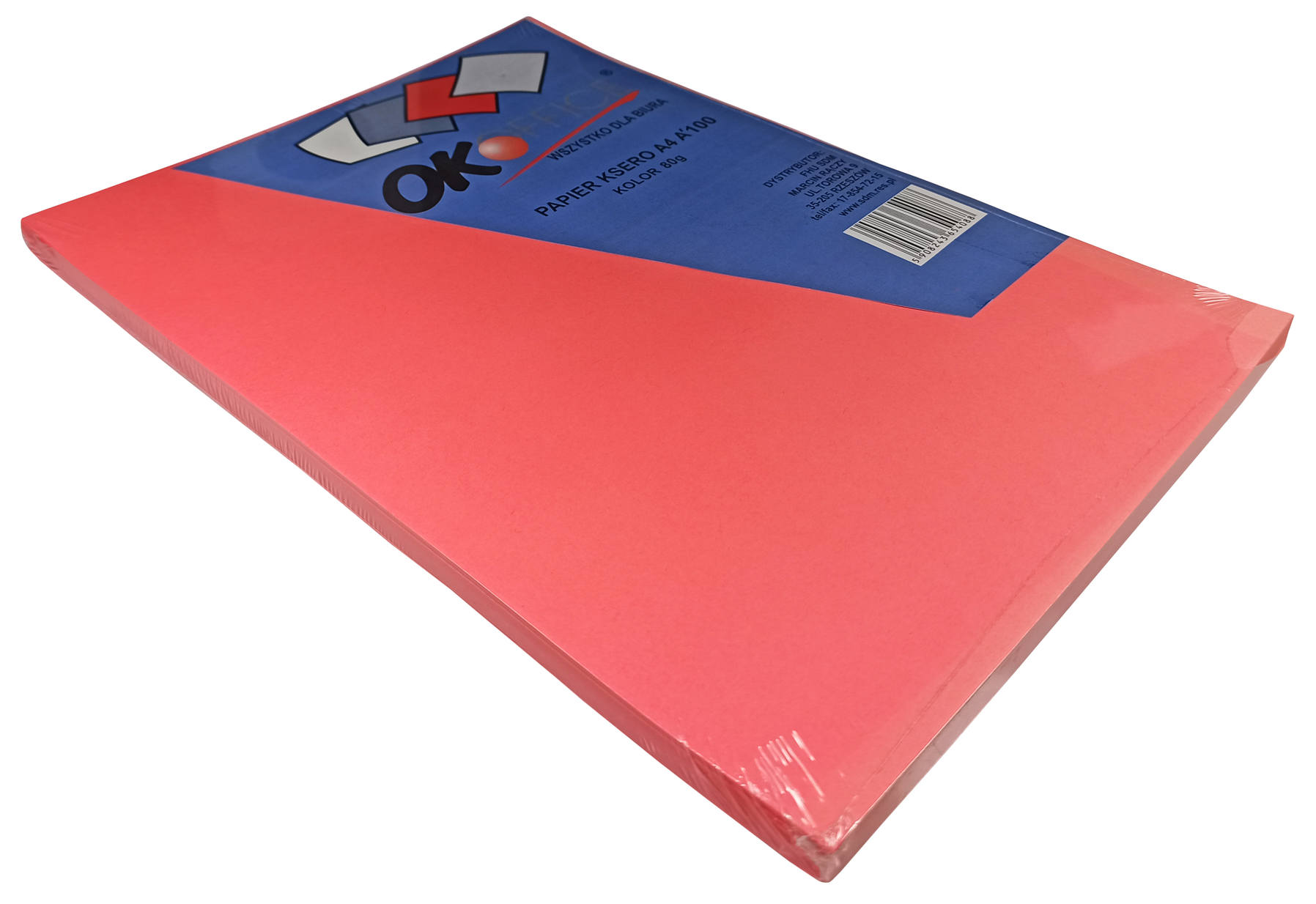 Kolorowy papier do drukarki. Mix kolorów. Wymiary: (210x297mm). Format: A4, gramatura: 80g. Opakowanie zawiera 100 arkuszy.


