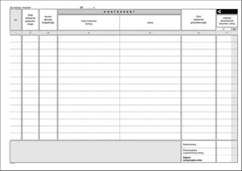 Druki akcydensowe przeznaczone do wypełniania, wykorzystywane w czynnościach urzędowych, handlowych. Niezbędne w funkcjonowaniu firm, urzędów i innych jednostek zgodnie z obowiązującymi normami prawnymi.