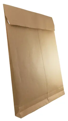 Koperta brązowa C4, rozmiar: (229x324x38mm), wykonane ze spacjalnego papieru o podwyższonej gramaturze, rozszerzane boki oraz torebkowy spód umożliwiają przesyłanie większych ilości dokumentów.

