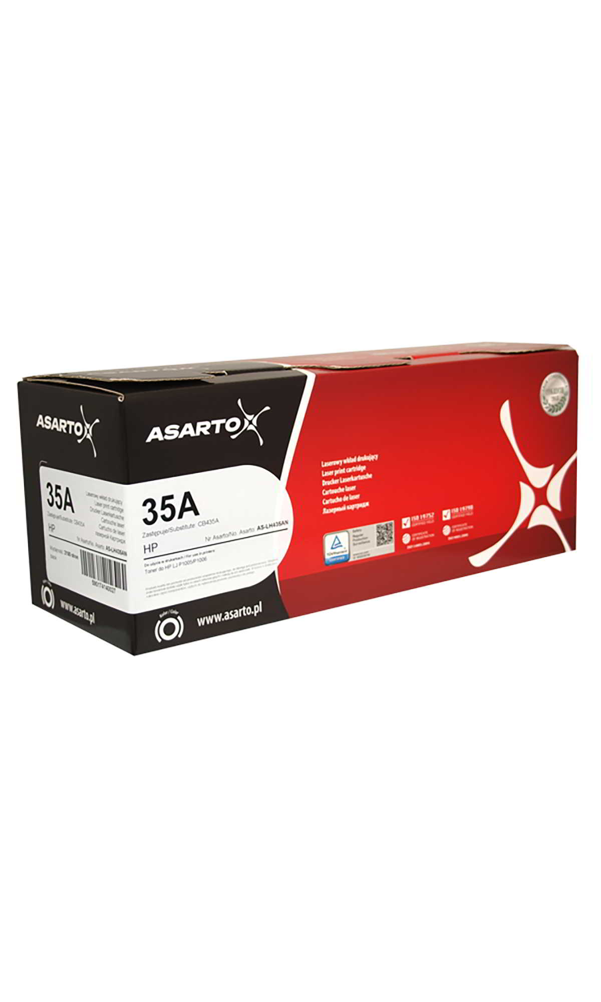 Toner HP 35A CB435A ASARTO czarny w opakowaniu do drukarek HP 1005-1006