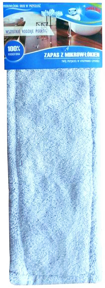 Mop Feniks z mikrofibry, doskonały do wszystkich rodzajów podłóg: drewna, paneli, parkietu, płytek. Posiada grube, wytrzymałe włókna z mikrofibry, które pozwalają na łatwe mycie podłogi oraz wycieranie zabrudzeń. KOMPLET