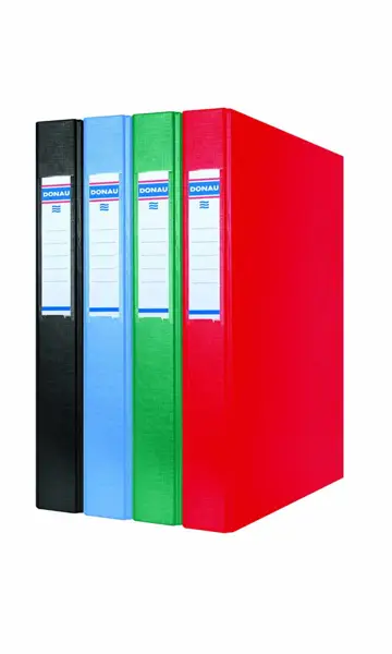 Segregator ringowy, wyposażony w 2-pierścieniowy mechanizm, format: A4,  wykonany z tektury pokrytej ekologiczną folią polipropylenową.
Grubość kartonu: 1,9mm.
Gramatura: 1170.