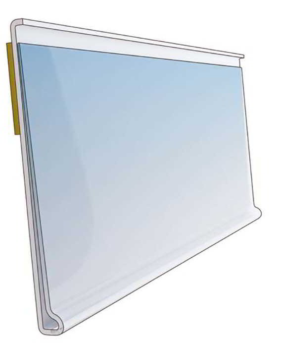 Listwa cenowa 4/100 cm Listwa cenowa 4x100 cm z przezroczystą osłoną i metalowym profilem aluminiowym