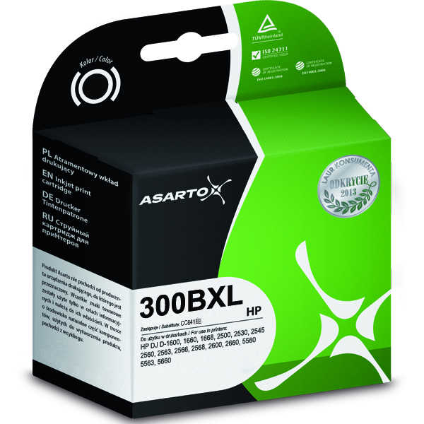 Tusz HP 300 XL czarny Tusz czarny HP 300 XL oferuje łatwe w obsłudze funkcje oraz drukowanie dokumentów laserowej jakości i wyraźnych, odpornych na blaknięcie obrazów.