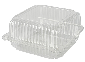 Prostokątne opakowanie cukiernicze. Idealnie nadaje się jako pojemnik do ciasta. Pojemnik cukierniczy ze zintegrowaną przykrywką, dzięki czemu świetnie się sprawdzi jako opakowanie wynosowe. Opakowanie zawiera: 100 szt. Pojemność: 840ml. Długość pojemn...