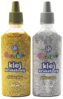 Klej Brokatowy 35ml MIX kol Złoty/SrebnyASTRA
