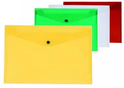 Teczka kopertowa PCV A-4 zatrzask