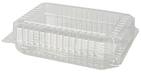 Pojemnik cukierniczy PET K-47 transparentny prostokątny 1400ml z zamykaną pokrywką