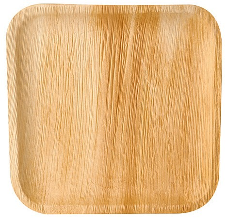 Liść Palmowy Talerz kwadrat. 25/25 25szt PURE 25,5/25,5/1,5cm Naczynia z całego liścia palmowego bez powlekania co daje im unikatowy i wyjątkowy wzór. Są w pełni biodegradowalne i kompostowalne. Charakteryzują się lekkością jak równieź odrponością na wysokie temperatury. Prosty design naczyń czyni je idealnymi na...