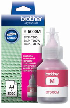 Tusz BROTHER BT 5000Y/M/C kolory DCP-T300/T500/T700 Tusz w butelce BROTHER 5000MC. Umożliwia drukowanie zdjęć i dokumentów w doskonałej jakości. Duża pojemność pozwala wydrukować aż 5000 stron, przez co sprawia, że wydruki są bardzo ekonomiczne.
*Pojemność: 41,8 ml,
*Wydajność: 5000 stron.