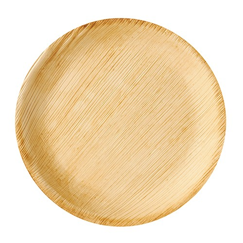 Talerz okrągły z liścia palmowego 23cm, opakowanie 6 sztuk PURE, biodegradowalny