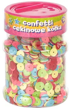 Cekiny Kółka w słoiku 100g Święta/ Kolor ASTRA