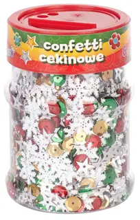 Cekiny Kółka w słoiku 100g Święta/ Kolor ASTRA - widok alternatywny
