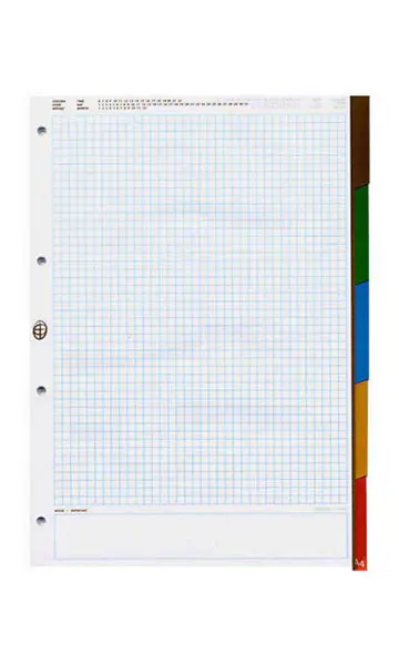 Wkład do segregatora KRATA A5 50 kart.