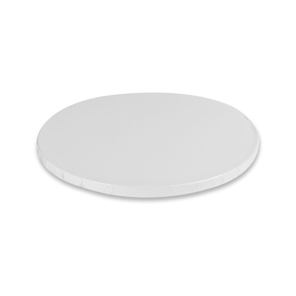 Okrągła biała podkładka do tortów średnica 25 cm grubość 1,2 cm
