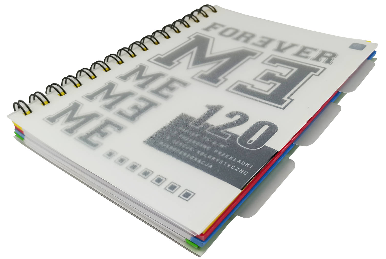 Kołozeszyt A5 120kart.z przekładkami