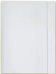 Teczka papierowa z gumką biała A3