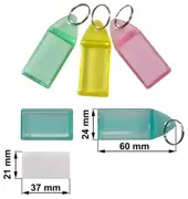 Brelok do kluczy z karteczką FLUOSDM