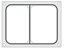 *Wymienna matryca do zgrzewarki Hendi 976722
   *Wykonana z polerowanego aluminium
   *Czarna silikonowa uszczelka
   *Długość: 227mm
   *Szerokość: 178mm


