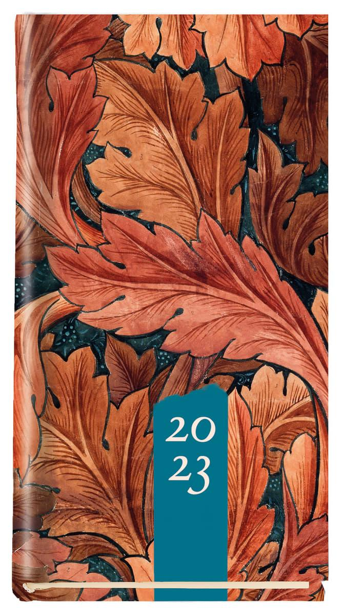 Kalendarz terminarz koliber
   *format: 75x130mm,
   *układ stron: 1 tydzień - 2 strony,
   *ilość stron: 128, oprawa twarda,
   *okładka barwna foliowana,
   *jedna tasiemka.