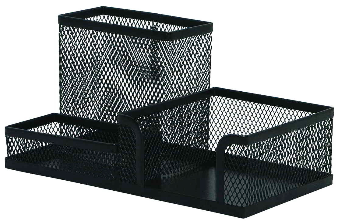 Przybornik met.z przegr.na kart./długop. CZARNY