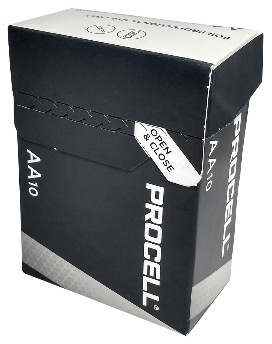 Alkaliczne Duracell AA to uniwersalne baterie do skutecznego zasilania urządzeń używanych codziennie. Pakowane w kartoniku po 10 szt.

