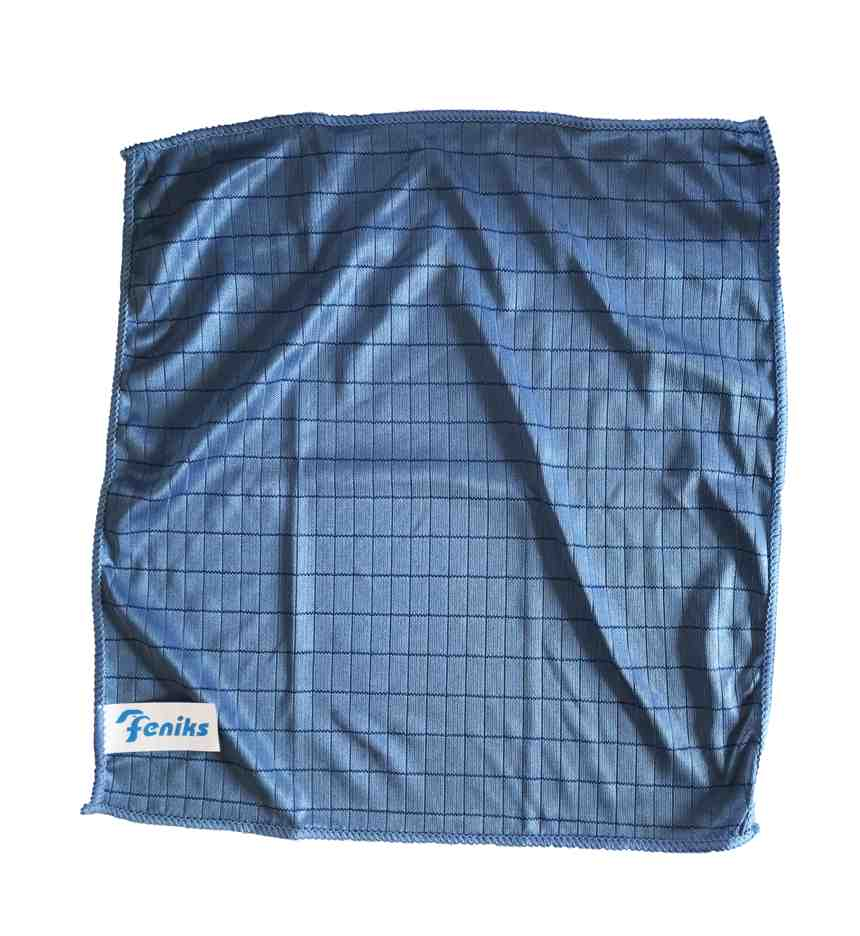 Ścierka mikrofibra FENIKS do szkła 30/30 Ścierka mikrofibra Feniks 30x30 cm do szkła, niebieska, do czyszczenia szyb i luster