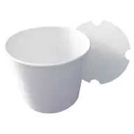 Kubełek papierowy, a la KFC, na kurczaka w panierce lub popcorn, itp. produkty.

    *Pojemność: 2400ml
    *Średnica u góry: O 19cm
    *Średnica u dołu: O 14,5cm
    *Wysokość: 14,5cm
    *Kolor: Biały

