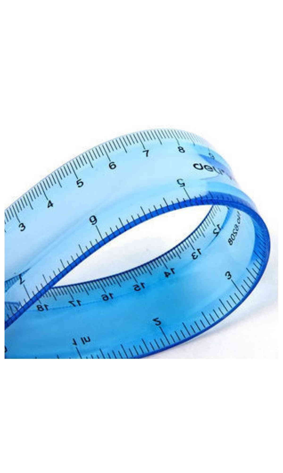 Nieprzezroczysta linijka, wykonana z wysokiej jakości elastycznego tworzywa. Dzięki pełnej giętkości zapobiega jej złamaniu. Długość: 20cm.