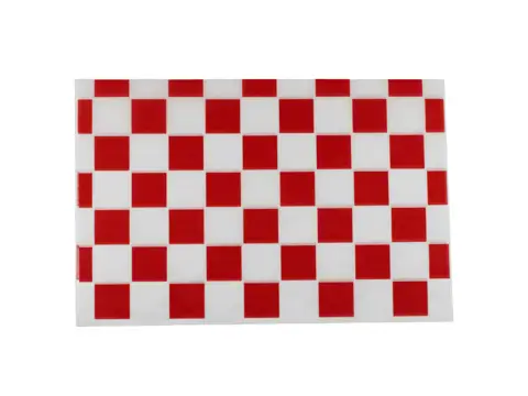 Papier do pakowania burgerów +PE 300x400 szachownica czerwona 1000 ark.