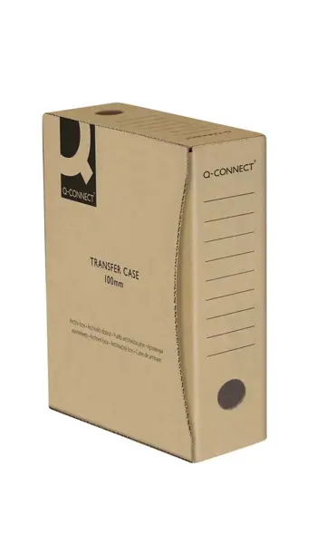 Idealne do przechowywania dokumentów w formacie A4, wykonane ze sztywnej tektury falistej. posiada oczko grzbietowe. Funkcjonalny system zamykania i miejsce na opis zawartości. Szerokość grzbietu: 10cm.