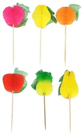 Ozdoby do deserów Owoce 15cm 100szt