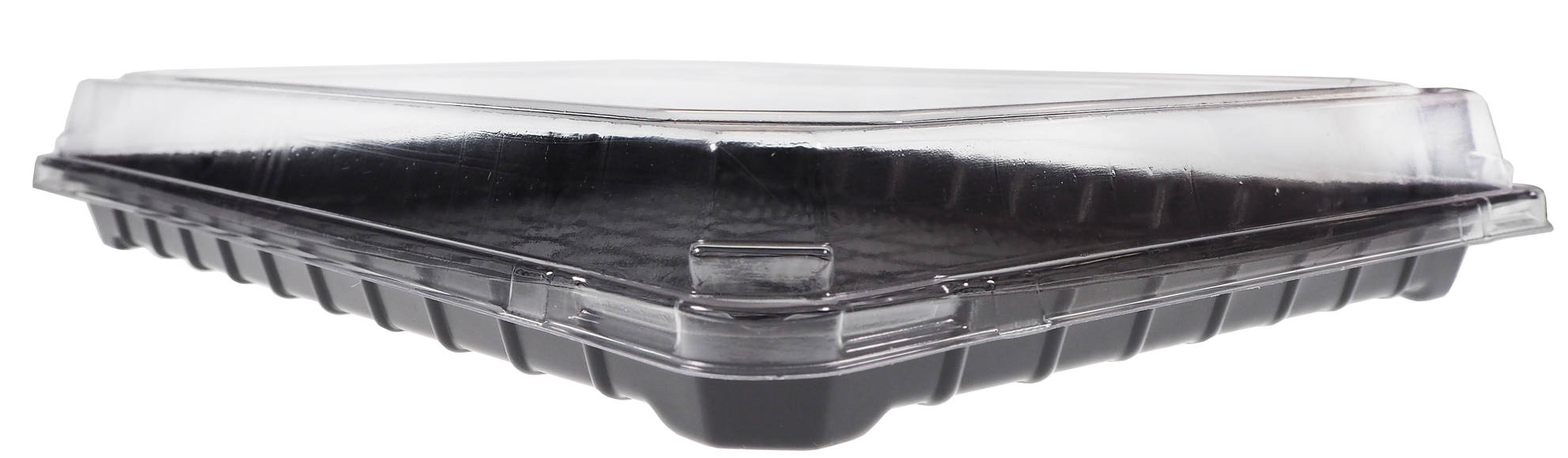 Pojemnik na sushi Formipack 303 spód czarny OPS z transparentną pokrywą, 25 sztuk
