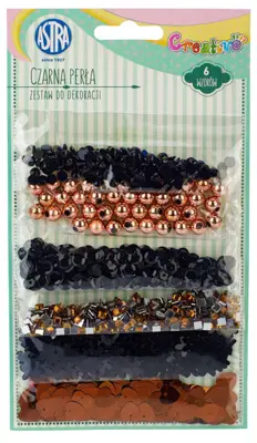 Zestaw do dekor. MIX 6 wzor.Czarna PerłaASTRA