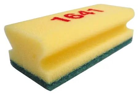 Zmywak kuchenny VILEDA "1641" 1szt ŻÓŁTO-ZIELONY 15/6,5/4,5cm Duży do szorowania