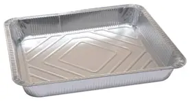 Foremka alu R74G-210 396x335x48 5000ml Sztywne i lekkie doskonale chronią delikatne artykuły przed deformacją. Stosowane są do wypieku i pakowania wyrobów cukierniczych. Zastosowana folia aluminiowa nie wpływa na smak czy zapach, chroni wyrób przed dostępem światła czy tlenu.
Pojemność: ...