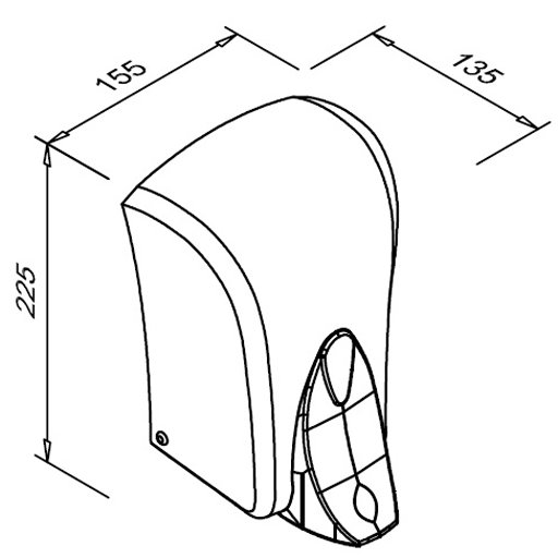 Dozownik mydła, pojemność: 1l. Okienko kontroli poziomu mydła w dozowniku, zamknięcie: kluczyk plastikowy.

   *Materiał: plastik ABS
   *Kolor: biało-szary
   *Pojemność: 1l
   *Kontrola: okienko do kontroli poziomu mydła w dozowniku
   *Zamknię...