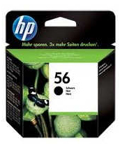 Tusz HP 56 oryginał CZARNY DJ5550/PS/5150 C6656AE Tusz HP 56 oryginał czarny C6656AE w pudełku na białym tle
