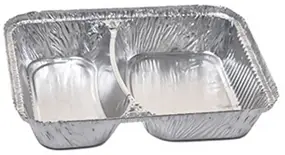 Foremka alu OBIADOWA do zamykania DWUDZIELNA 226X176X38 550/415ml 100szt Foremka aluminiowa dwudzielna do obudowy obiadowej 415ml 100szt opakowanie