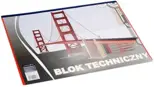 Blok techniczny A3 biały SDM, kartonowe opakowanie z grafiką mostu Golden Gate