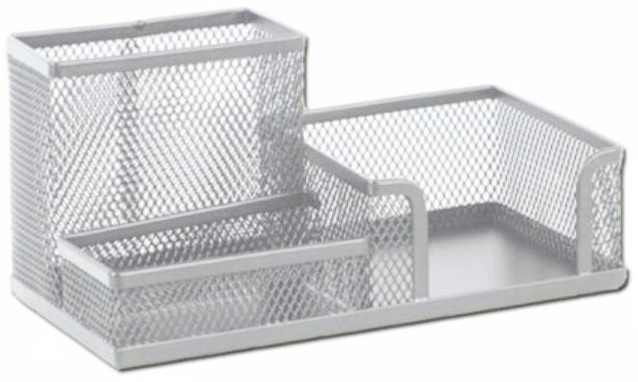 Przybornik met.z przegr.na kart./długop. SZARY/CZARNY