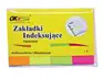 Zakładki indeks. 4x40szt. Papiernr.105 Zakładki indeksujące, substancja klejąca usuwalna za pomocą wody, żywe kolory przyciągają spojrzenie. Idealne do pozostawienia uwag, informacji w formie zakładki. Ilość fiszek: 4x40, wielorazowe. Wymiary: 20mm x 50mm.