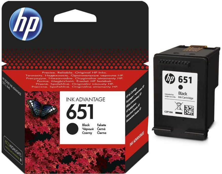 Tusz czarny HP 651 oferuje łatwe w obsłudze funkcje oraz drukowanie dokumentów laserowej jakości i wyraźnych, odpornych na blaknięcie obrazów.

