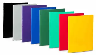 Teczka skrzydłowa na rzep, wykonana z tektury o grubości 2mm, do formatu A4.
Szerokość grzbietu: 2cm. Innowacyjna gama kolorystyczna.