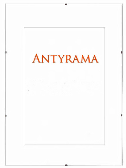 Antyrama 21x30cm aluminiowa rama do zdjęć i plakatów z matowym szkłem