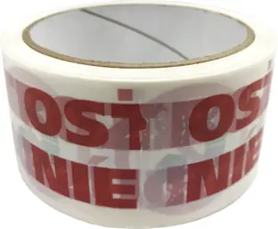 Taśma Pakowa Magazynowa NADRUK 48x54m OTWARTY KARTON